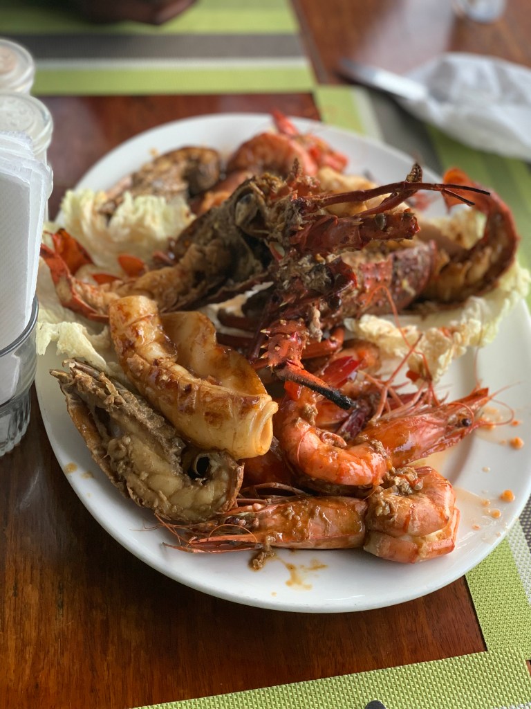 seafood platter from swahili house in stone town by sarahambitious